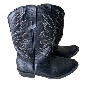 Boy’s Smart Fit Black Cowboy Boots